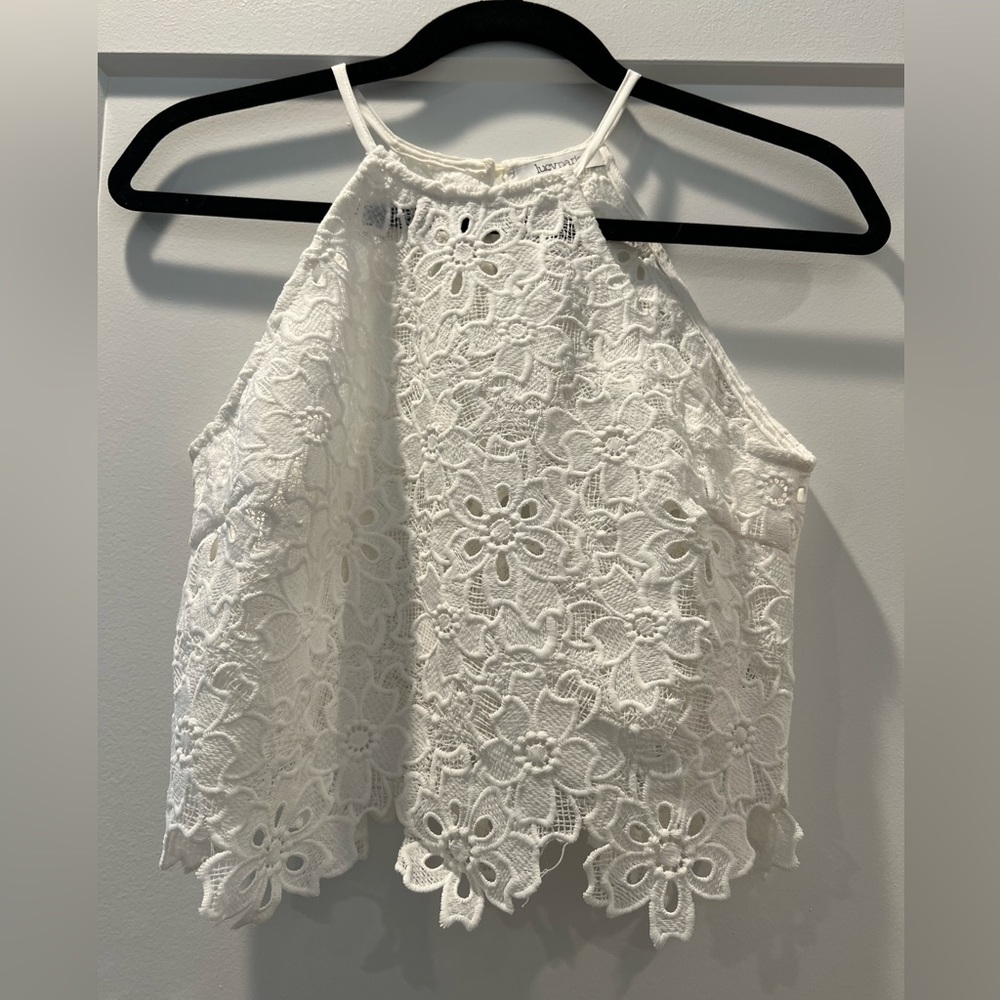 Floral Lace Cropped Top